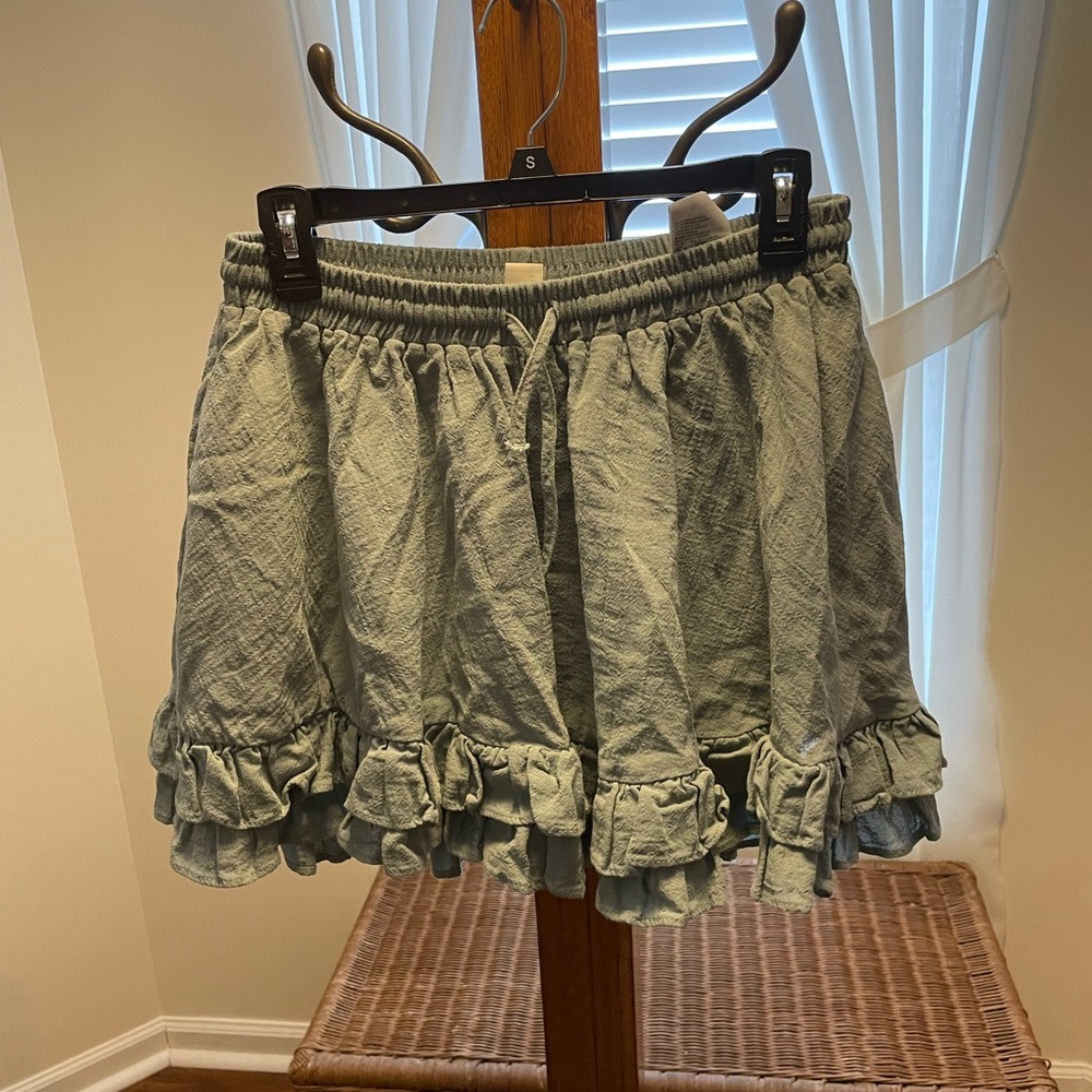 flowy mini skirt